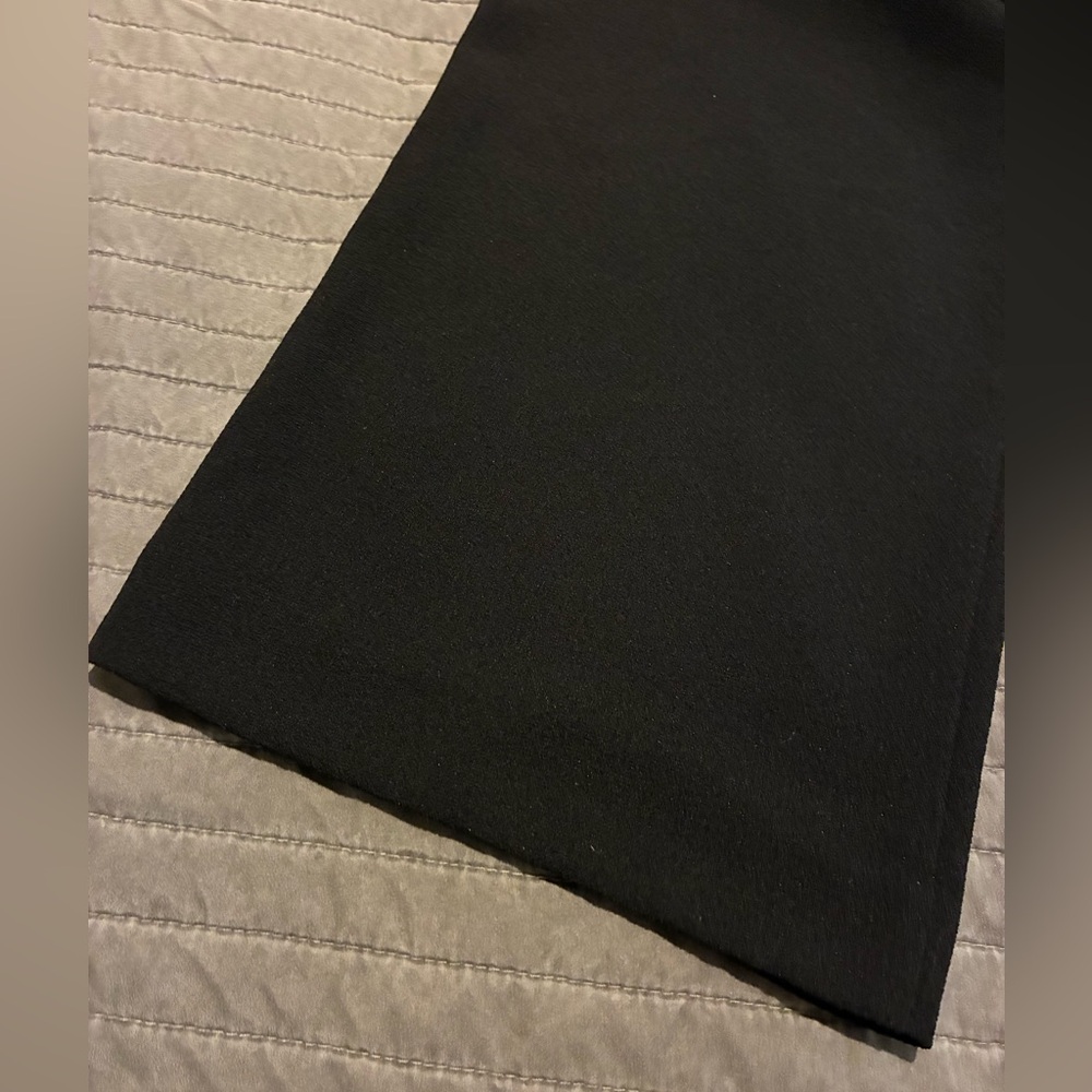 Black Wide-Leg Stretch Pants - Picture 5 of 5